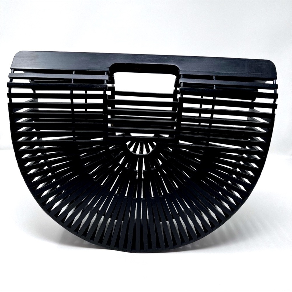 Cult Gaia bamboo large ARK bag black w/box